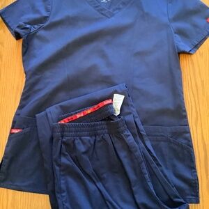 Women's Dickies Scrub Set Navy Size Medium